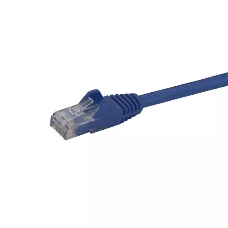 StarTech.com Cable Ethernet CAT6 de 15m - Cable Ethernet Gigabit CAT 6 azul - Cable de red/parcheo RJ45 UTP 250MHz 100W PoE con protección antiacodamiento y alivio de tensión, probado individualmente