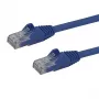 StarTech.com Cable Ethernet CAT6 de 2m – Cable Ethernet Gigabit CAT 6 azul – Cable de red/parcheo RJ45 UTP 250 MHz 100 W PoE, protección de pestaña, con alivio de tensión, probado individualmente