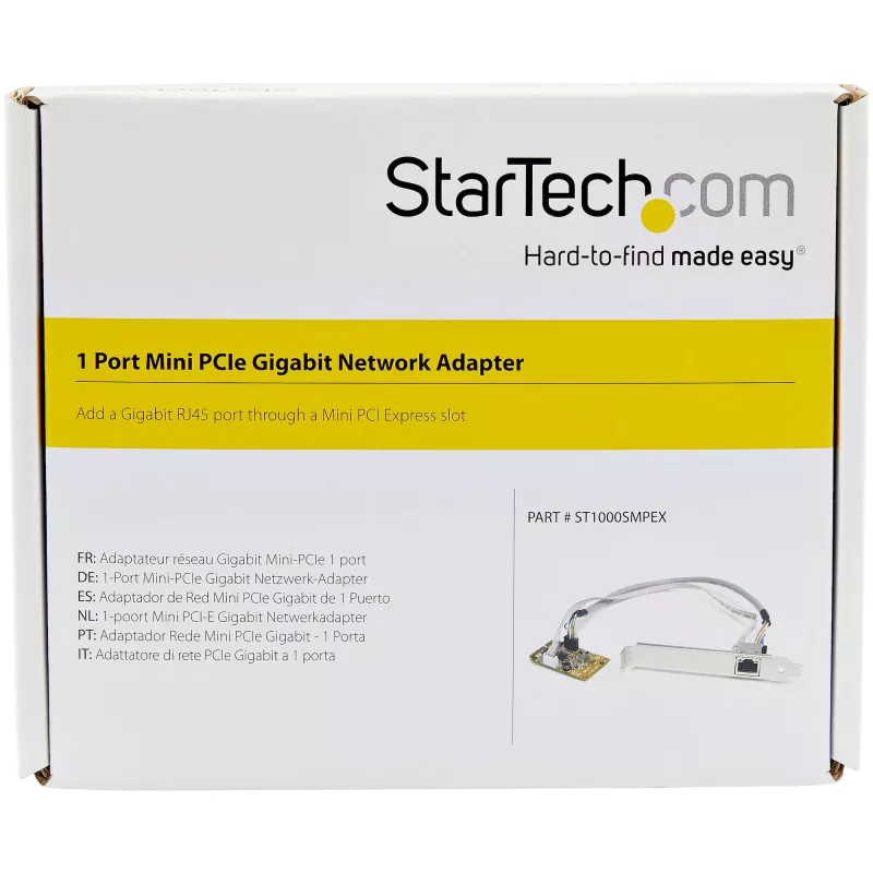 StarTech.com Tarjeta de red adaptadora Gigabit Ethernet Mini PCI Express NIC