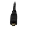 StarTech.com Cable Micro HDMI a HDMI con Ethernet de 1m - Vídeo 4K 30Hz - Cable adaptador/convertidor Micro HDMI Type-D a HDMI 1.4 High Speed resistente - Monitores/televisores/pantallas HDMI UHD - M/M