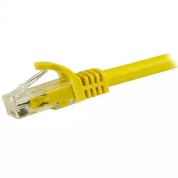 StarTech.com Cable Ethernet CAT6 de 15m – Cable Ethernet Gigabit CAT 6 amarillo – Cable de red/parcheo RJ45 UTP 250 MHz 100W PoE, sin pestaña con alivio de tensión, probado individualmente