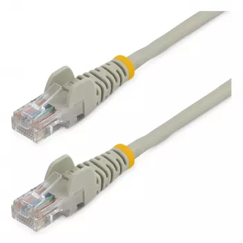StarTech.com Cable de parcheo Cat5e con conectores RJ45 sin pestaña – 15 m, gris