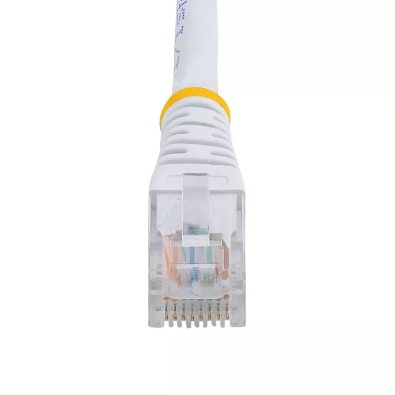 StarTech.com Cable de parcheo Cat5e RJ45 UTP moldeado blanco de 15m - Cable de parcheo de 15 m