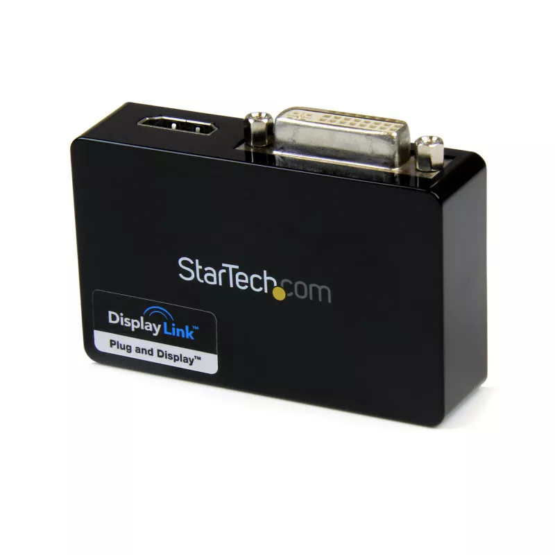 StarTech.com Adaptador USB 3.0 a HDMI / DVI - 2048 x 1152, 3.2 Gen 1 (3.1 Gen 1), USB Type-B, salida DVI, salida HDMI, 2048 x 1152 píxeles