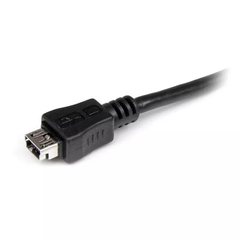 StarTech.com Cable adaptador Micro-USB a Mini-USB de 15 cm M/H, 0,15 m, Mini-USB B, Micro-USB A, macho/hembra, negro