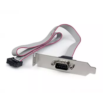 StarTech.com Placa de conexión serie DB9 de 1 puerto de 16 pulgadas a cabecera de 10 pines – Low Profile