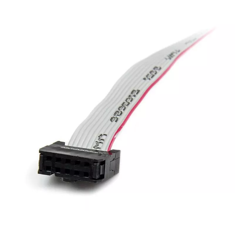 StarTech.com Placa de conexión serie DB9 de 1 puerto de 16 pulgadas a cabecera de 10 pines – Low Profile
