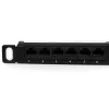 StarTech.com Panel de parcheo Cat5e de 24 puertos 0.5U – Panel de parcheo 110 Cat 5e RJ45 Ethernet para rack