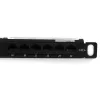 StarTech.com Panel de parcheo Cat5e de 24 puertos 0.5U – Panel de parcheo 110 Cat 5e RJ45 Ethernet para rack