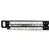 StarTech.com Panel de parcheo Cat5e de 24 puertos 0.5U – Panel de parcheo 110 Cat 5e RJ45 Ethernet para rack