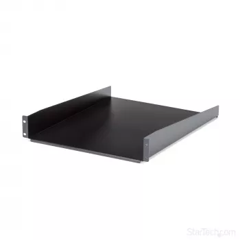 StarTech.com Bandeja de rack para servidor 2U – Bandeja de montaje en rack extensible universal para rack y armario de equipos de red de 19 pulgadas – Acero de alta resistencia – Capacidad de carga 22,6 kg – Bandeja de 22 pulgadas de profundidad, negro
