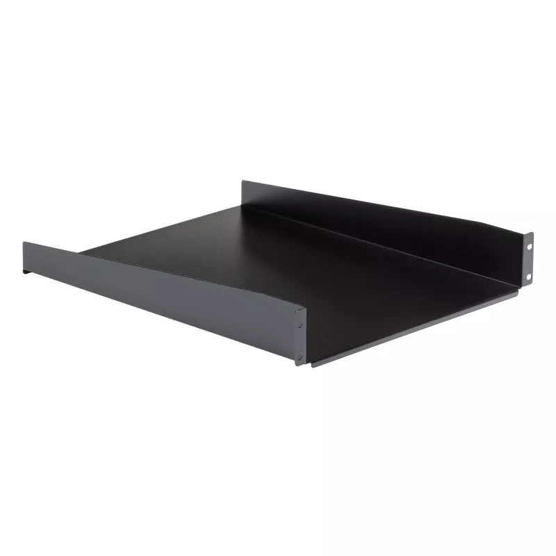 StarTech.com Bandeja de rack para servidor 2U – Bandeja de montaje en rack extensible universal para rack y armario de equipos de red de 19 pulgadas – Acero de alta resistencia – Capacidad de carga 22,6 kg – Bandeja de 22 pulgadas de profundidad, negro