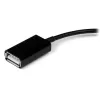 StarTech.com Cable adaptador USB OTG para Samsung Galaxy Tab, 0,1524 m, Samsung 30p, USB A, negro, macho, hembra