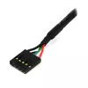 StarTech.com Cable de cabecera USB IDC de 5 pines interno para placa base de 61 cm F/F