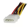 StarTech.com Adaptador divisor en Y de alimentación LP4 a 2x SATA con enganche de 30,5 cm – LP4 de 4 pines a doble SATA