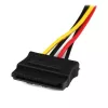 StarTech.com Adaptador divisor en Y de alimentación LP4 a 2x SATA con enganche de 30,5 cm – LP4 de 4 pines a doble SATA