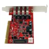 StarTech.com Tarjeta adaptadora PCI USB 3.0 de 4 puertos con conector de alimentación SATA/SP4