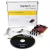 StarTech.com Tarjeta adaptadora PCI USB 3.0 de 4 puertos con conector de alimentación SATA/SP4