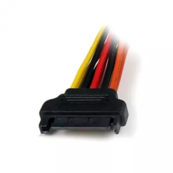 StarTech.com adaptador de cable divisor en Y de alimentación SATA con pestillo de 15 cm – conector macho/hembra