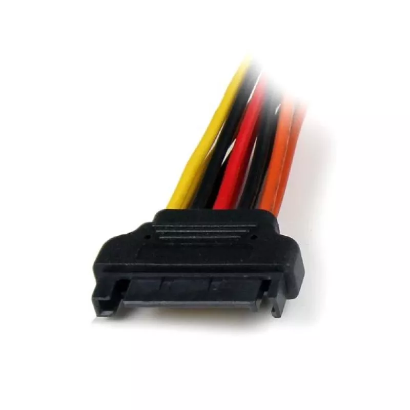 StarTech.com adaptador de cable divisor en Y de alimentación SATA con pestillo de 15 cm – conector macho/hembra