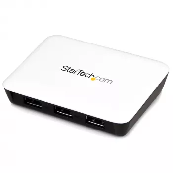 StarTech.com adaptador de red USB 3.0 a Gigabit Ethernet NIC con hub de 3 puertos – blanco
