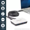 StarTech.com adaptador de red USB 3.0 a Gigabit Ethernet NIC con hub de 3 puertos – blanco