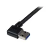 StarTech.com cable SuperSpeed USB 3.0 de 1 m negro – A a B en ángulo recto – M/M