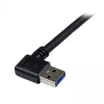 StarTech.com cable SuperSpeed USB 3.0 de 1 m negro – A a B en ángulo recto – M/M