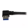 StarTech.com cable SuperSpeed USB 3.0 de 1 m negro – A a B en ángulo recto – M/M