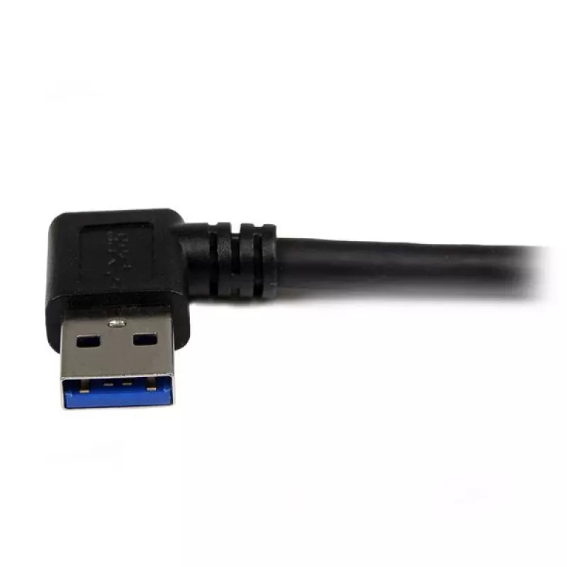 StarTech.com cable SuperSpeed USB 3.0 de 1 m negro – A a B en ángulo recto – M/M