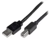 StarTech.com cable USB 2.0 A a B activo de 20 m, cable USB largo, cable USB para impresora, 1x USB A (M), 1x USB B (M), negro