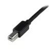 StarTech.com cable USB 2.0 A a B activo de 20 m, cable USB largo, cable USB para impresora, 1x USB A (M), 1x USB B (M), negro