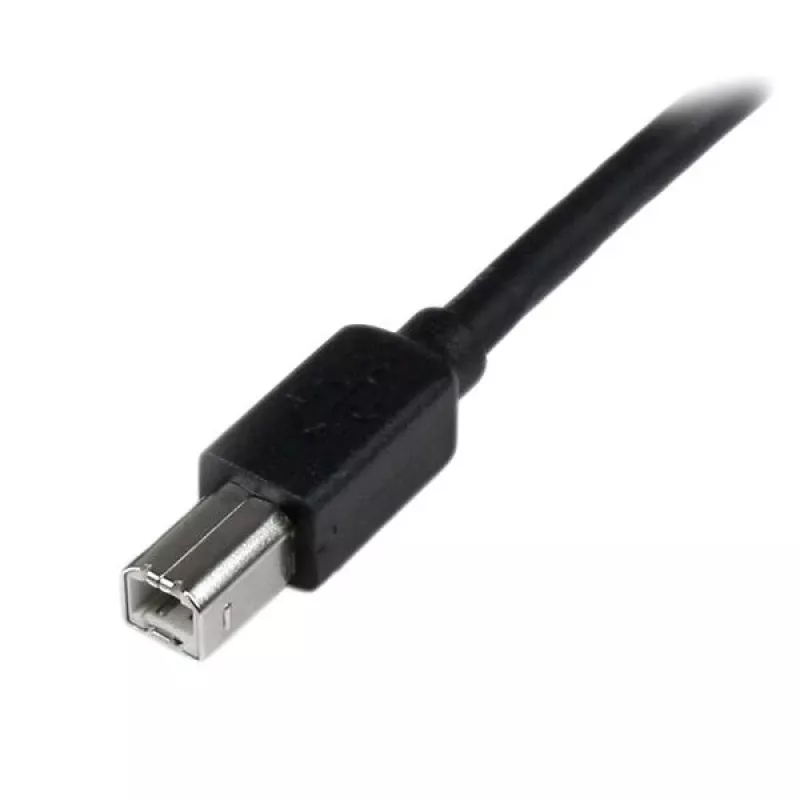 StarTech.com cable USB 2.0 A a B activo de 20 m, cable USB largo, cable USB para impresora, 1x USB A (M), 1x USB B (M), negro