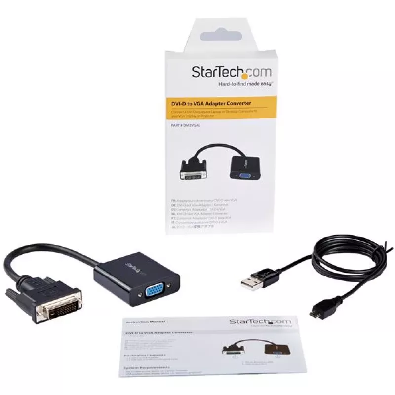 StarTech.com cable adaptador convertidor activo DVI-D a VGA – 1080p