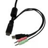 StarTech.com conmutador KVM de cable USB a HDMI de 2 puertos con audio y conmutador remoto – alimentado por USB