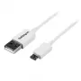 StarTech.com cable Micro-USB de 0,5 m blanco – A a Micro B