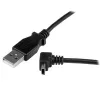 StarTech.com cable Mini-USB de 1 m – A a Mini-B en ángulo ascendente, 1 m, USB A, Mini-USB B, USB 2.0, macho/macho, negro