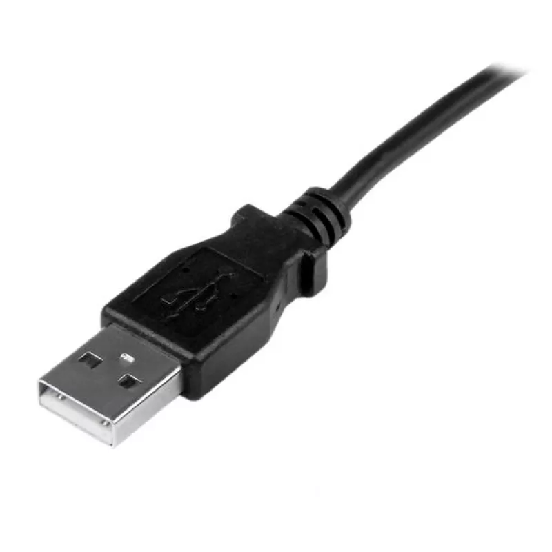 StarTech.com cable Mini-USB de 1 m – A a Mini-B en ángulo ascendente, 1 m, USB A, Mini-USB B, USB 2.0, macho/macho, negro