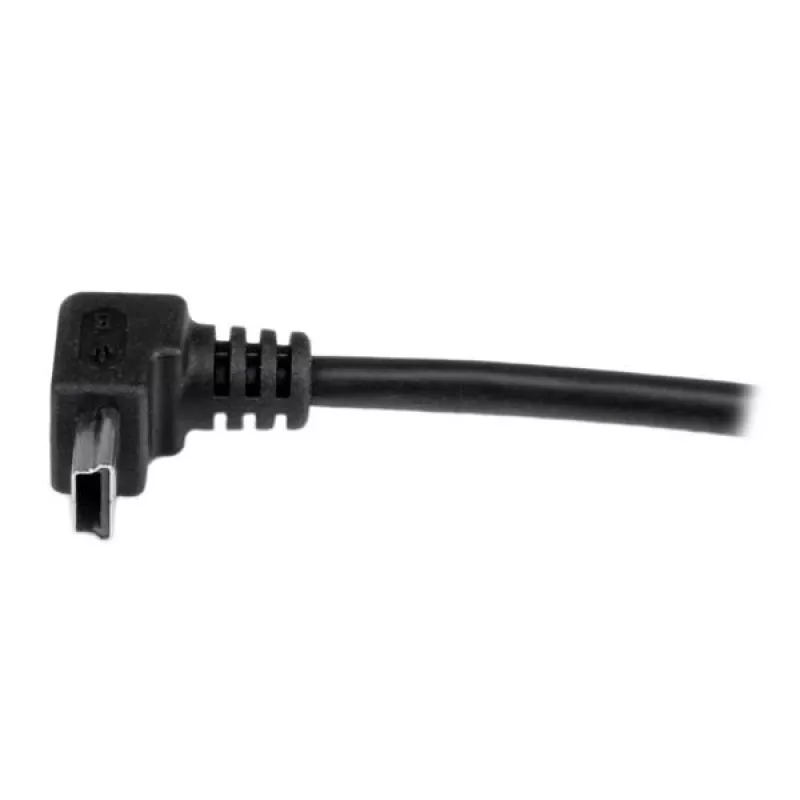 StarTech.com cable Mini-USB de 1 m – A a Mini-B en ángulo ascendente, 1 m, USB A, Mini-USB B, USB 2.0, macho/macho, negro