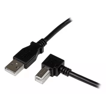StarTech.com cable USB 2.0 de 1 m A a B en ángulo recto – M/M, 1 m, USB A, USB B, USB 2.0, macho/macho, negro