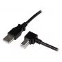 StarTech.com cable USB 2.0 de 1 m A a B en ángulo recto – M/M, 1 m, USB A, USB B, USB 2.0, macho/macho, negro