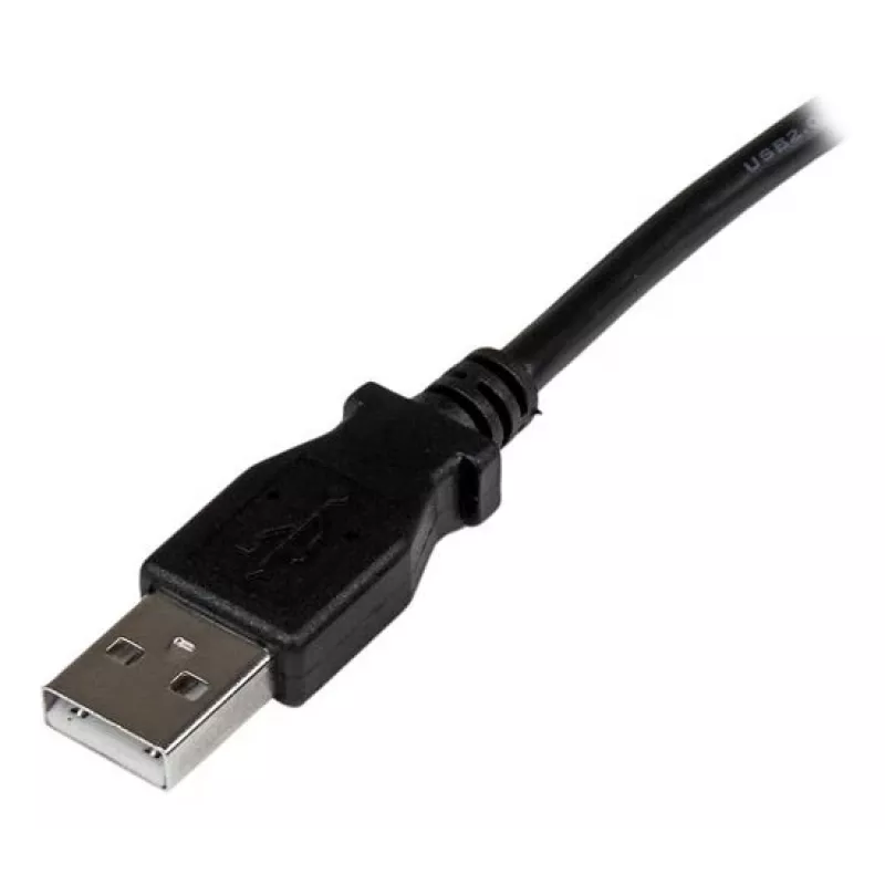 StarTech.com cable USB 2.0 de 1 m A a B en ángulo recto – M/M, 1 m, USB A, USB B, USB 2.0, macho/macho, negro
