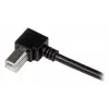 StarTech.com cable USB 2.0 de 1 m A a B en ángulo recto – M/M, 1 m, USB A, USB B, USB 2.0, macho/macho, negro