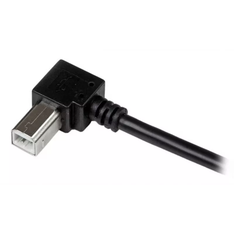 StarTech.com cable USB 2.0 de 1 m A a B en ángulo recto – M/M, 1 m, USB A, USB B, USB 2.0, macho/macho, negro