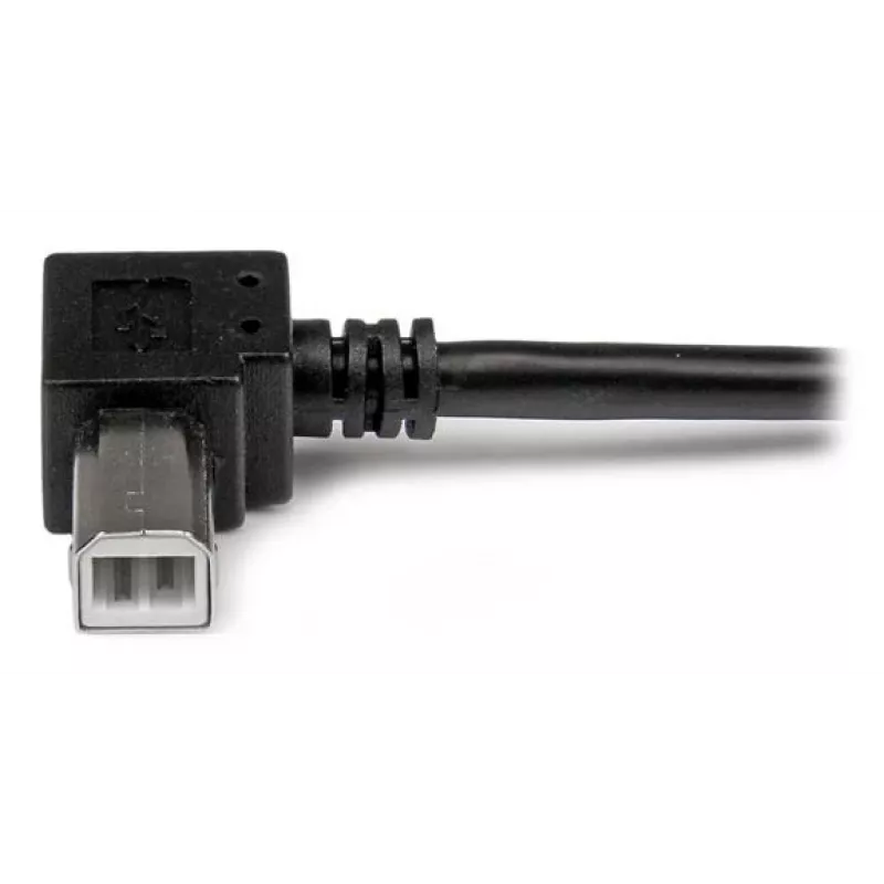 StarTech.com cable USB 2.0 de 1 m A a B en ángulo recto – M/M, 1 m, USB A, USB B, USB 2.0, macho/macho, negro