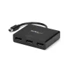 StarTech.com adaptador multipantalla de 3 puertos – hub MST Mini DisplayPort a DisplayPort, doble 4K 30Hz y 1x 1080p – divisor de vídeo para modo de escritorio extendido solo en Windows – mDP 1.2 a 3x DP
