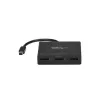 StarTech.com adaptador multipantalla de 3 puertos – hub MST Mini DisplayPort a DisplayPort, doble 4K 30Hz y 1x 1080p – divisor de vídeo para modo de escritorio extendido solo en Windows – mDP 1.2 a 3x DP