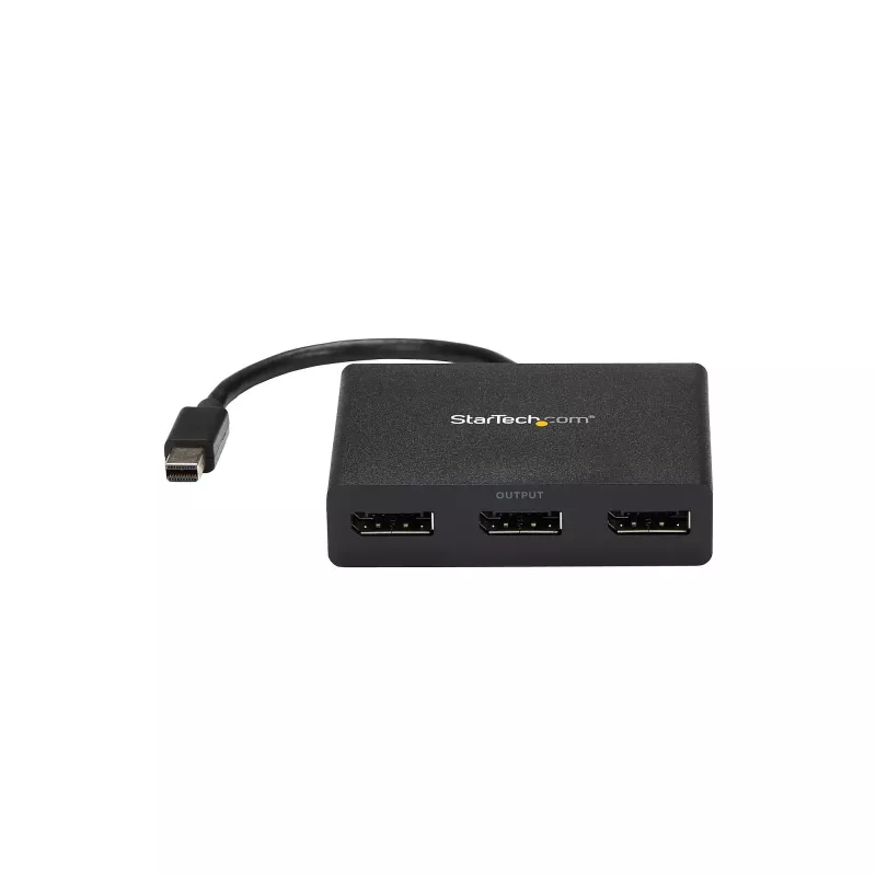 StarTech.com adaptador multipantalla de 3 puertos – hub MST Mini DisplayPort a DisplayPort, doble 4K 30Hz y 1x 1080p – divisor de vídeo para modo de escritorio extendido solo en Windows – mDP 1.2 a 3x DP