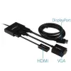 StarTech.com adaptador multipantalla de 3 puertos – hub MST DisplayPort 1.2 a doble 4K 30 Hz y 1x 1080p – divisor de vídeo para modo de escritorio extendido solo en PC Windows – DP a 3 monitores DP
