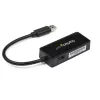 StarTech.com adaptador de red USB 3.0 a Gigabit Ethernet NIC con puerto USB – negro